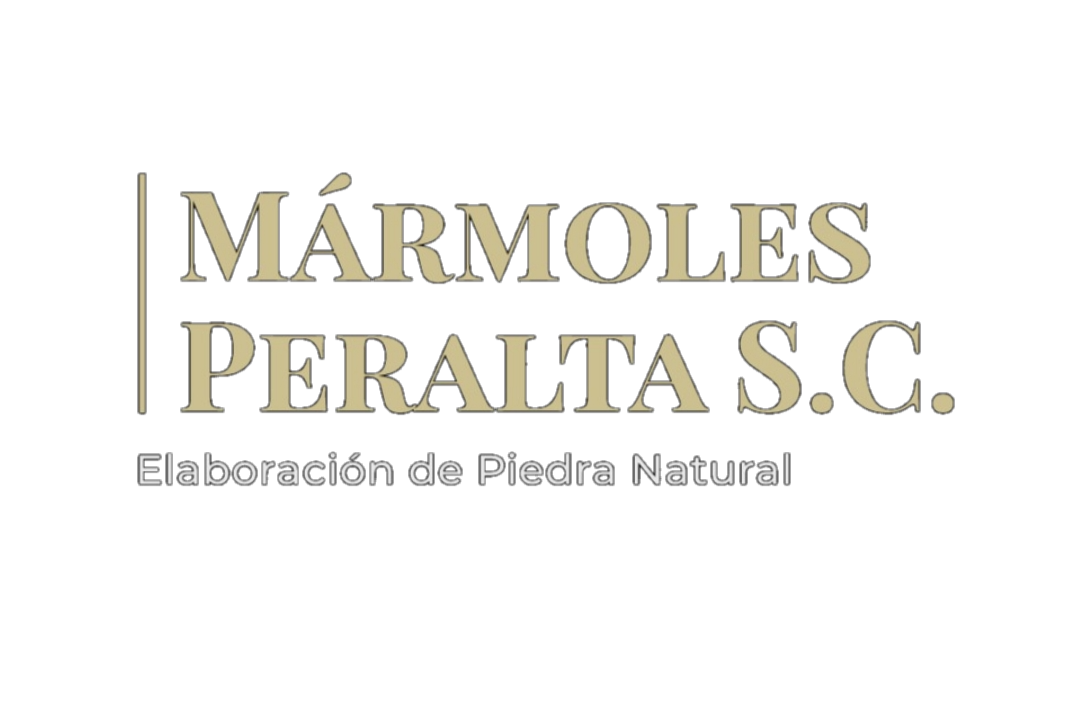 Logo de Mármoles Peralta S.C., empresa de elaboración de piedra natural.